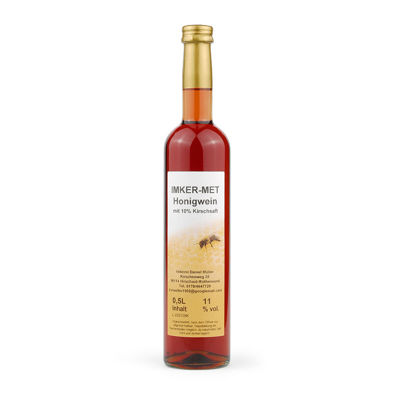 Honigwein mit Kirschsaft, 0,5 l - Produktbild