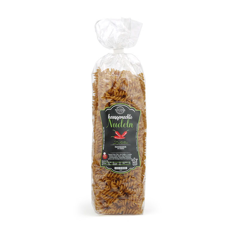Hausgemachte Nudeln mit Chilies (3%), 250 g - Produktbild