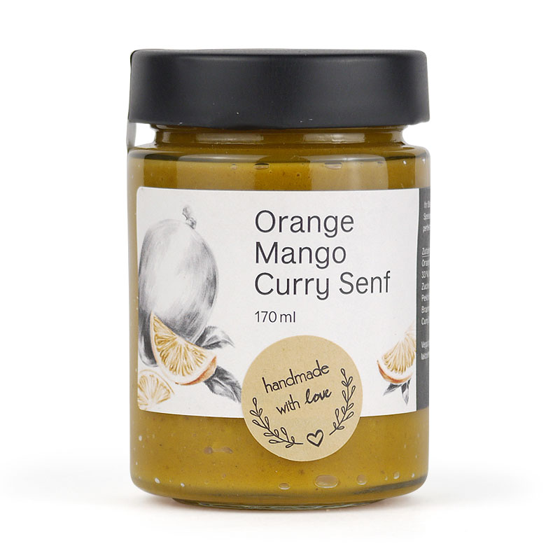 Orange-Mango-Curry-Senf 170 ml - Produktbild
