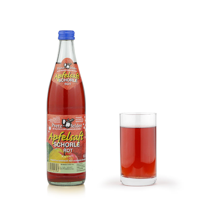 Apfelsaftschorle rot, 0,5 l - Produktbild