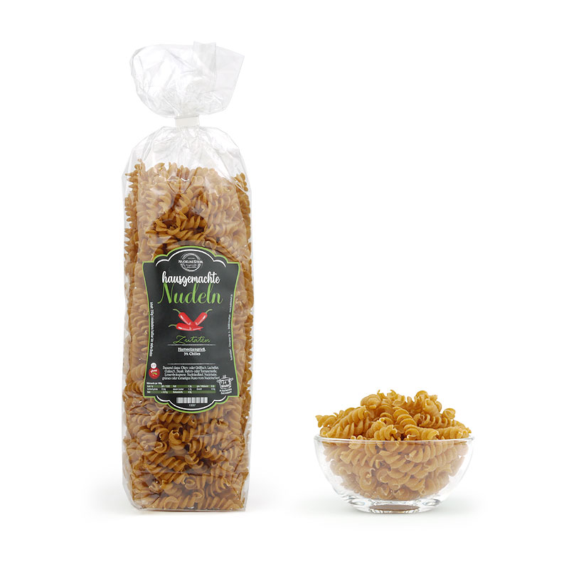 Hausgemachte Nudeln mit Chilies (3%), 250 g - Produktbild
